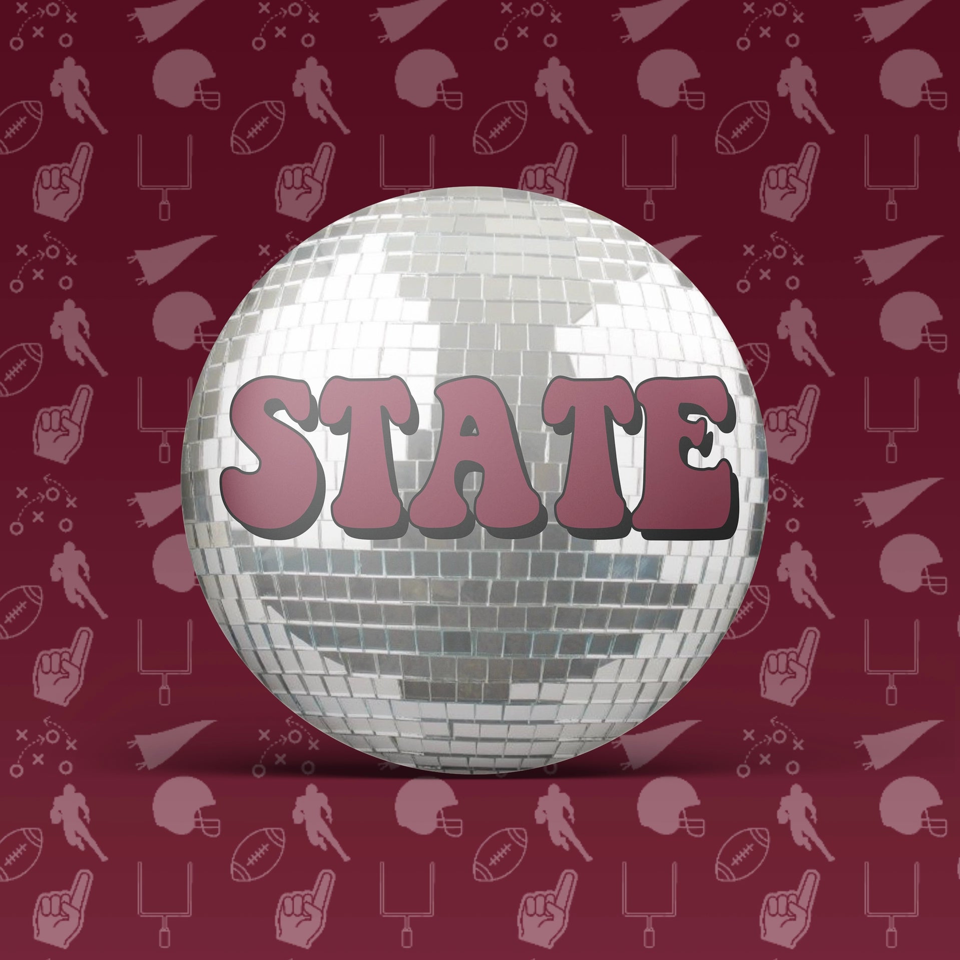 Disco Game Day Button