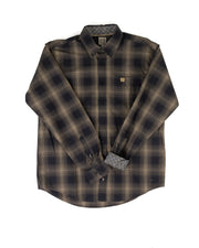 Cinch | Navy Plaid Long Sleeve Classic Fit Shirt