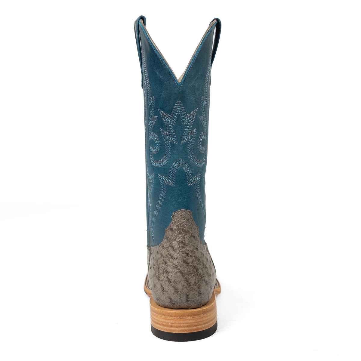 Horse Power | Men's Top Hand Serpentine Bruciato Full Quill Ostrich Boots