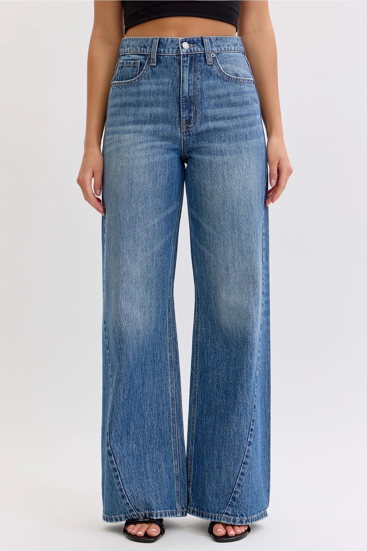 The Ava High Rise Wide Leg Jeans