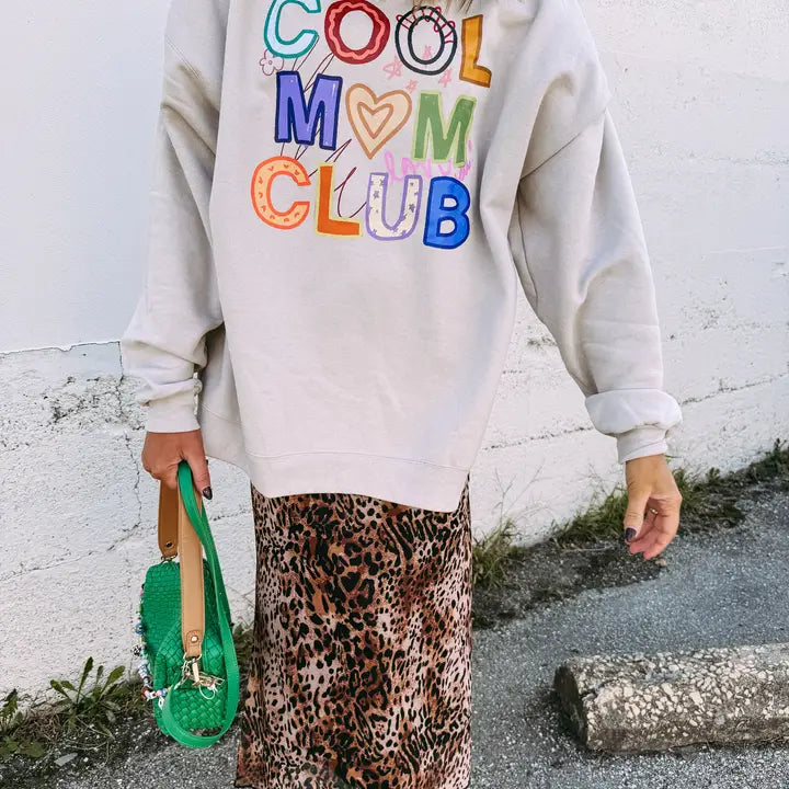 Muted Cool Mom Club Sweatshirt