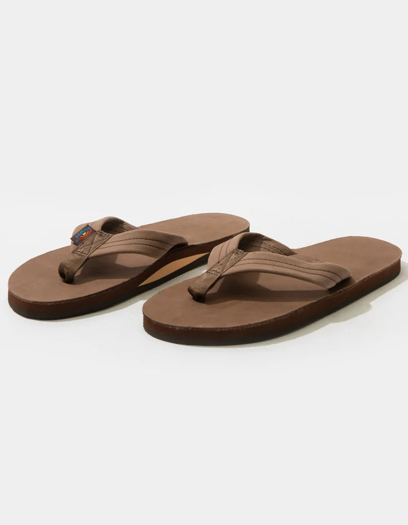 Rainbow Sandals | Men's Single Layer Premier Leather Sandals in eXpresso