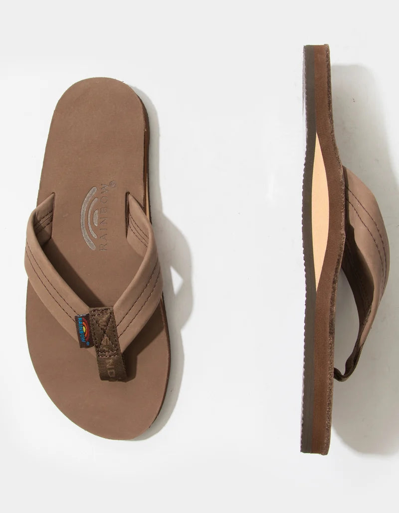 Rainbow Sandals | Men's Single Layer Premier Leather Sandals in eXpresso