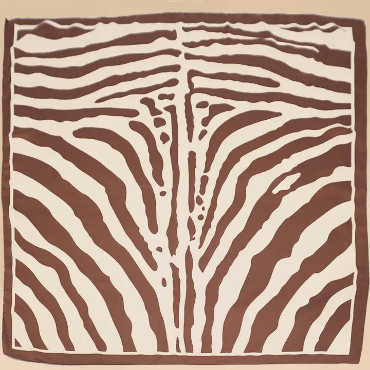 Large Zebra Print Neck Scarf