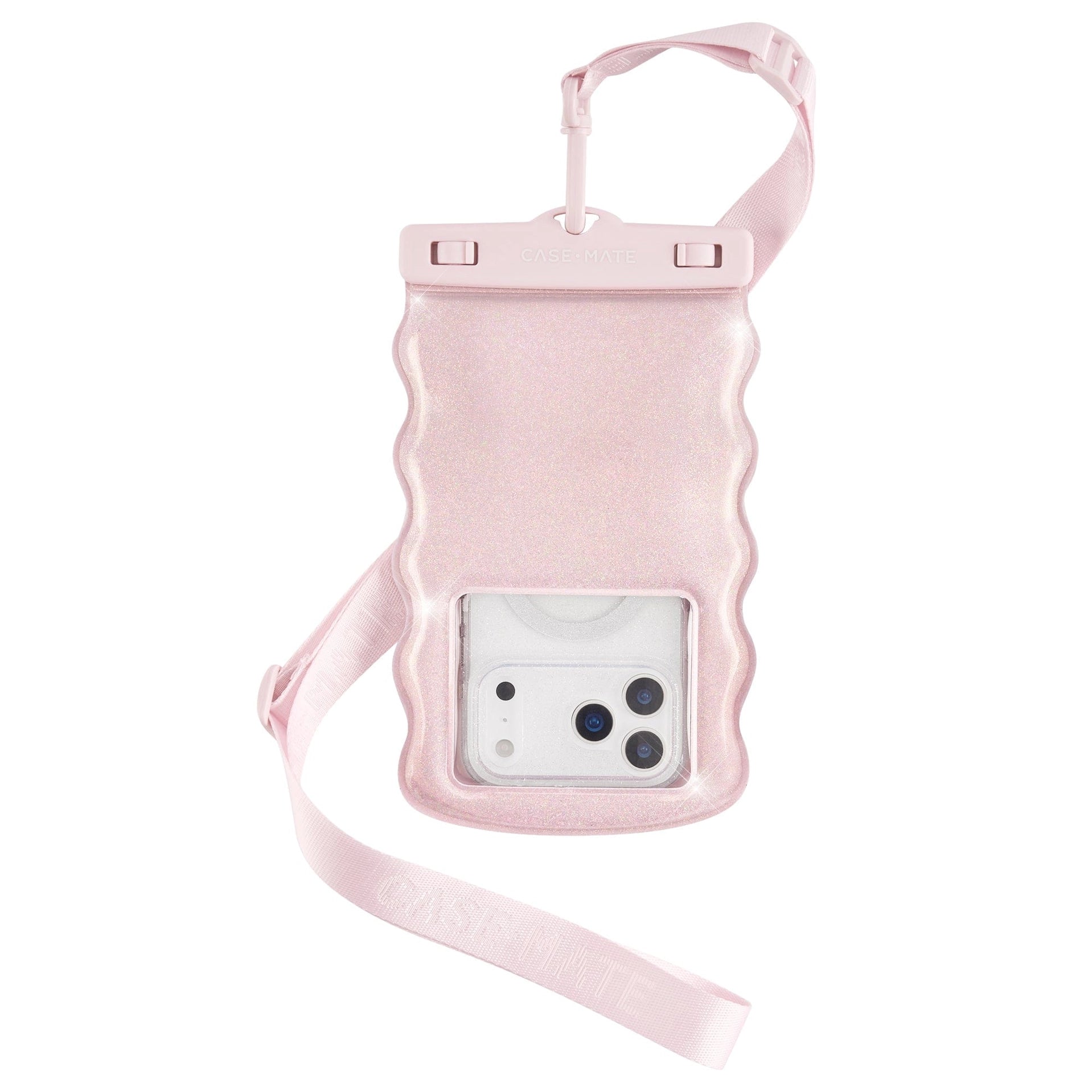 Wavy Waterproof Floating Pouch - Pink