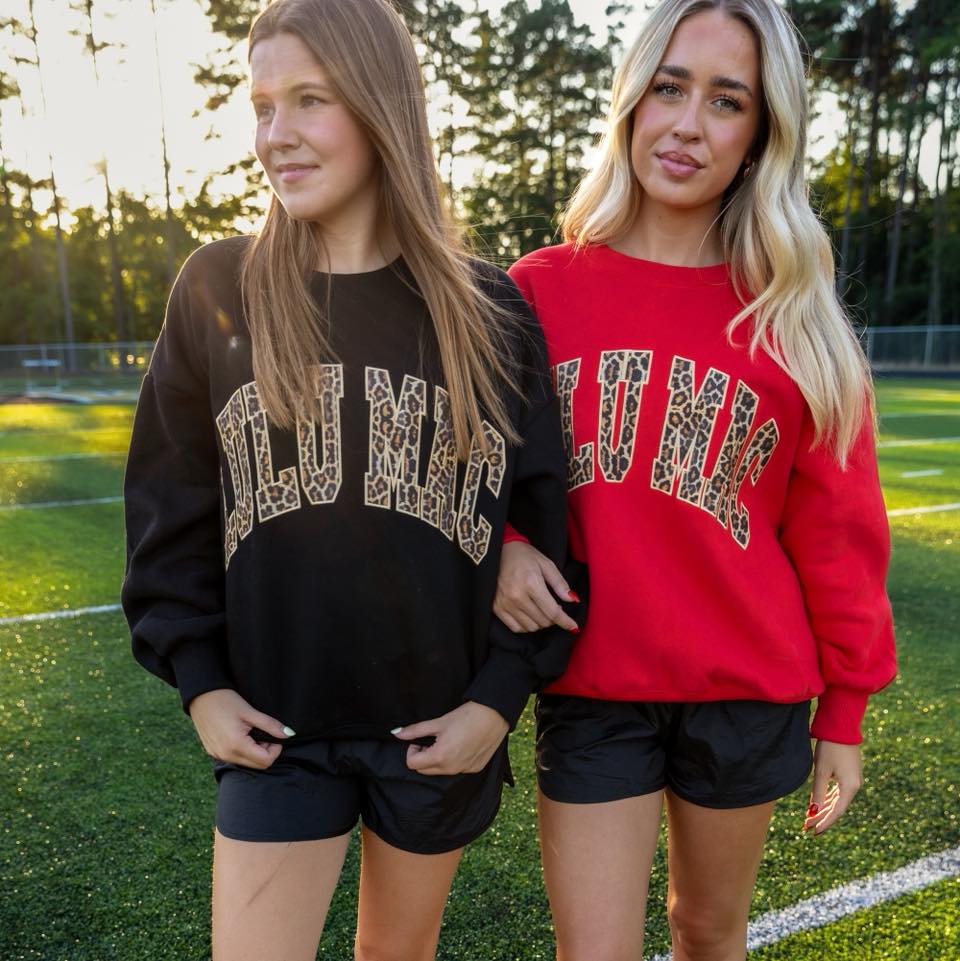 Lulu Mac Sweatshirt in Light Black Leopard