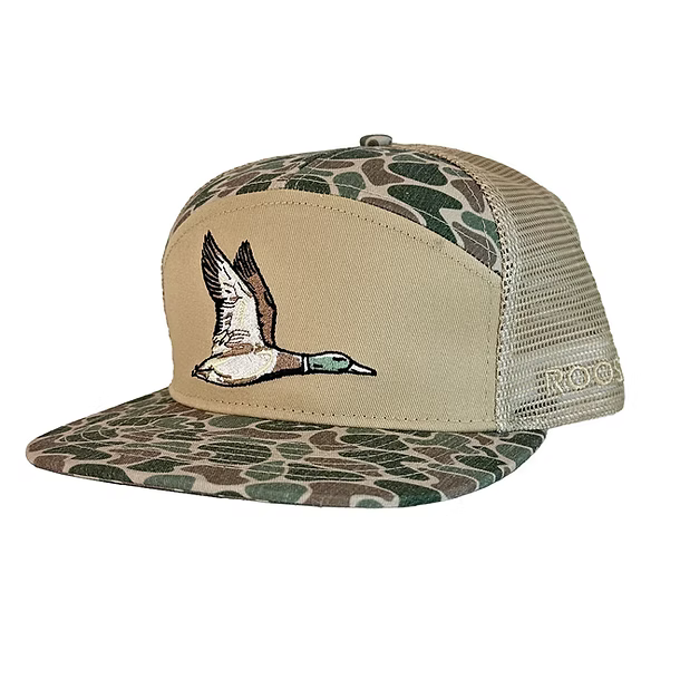 Roost 7 Panel Camo Full Color Duck Cap