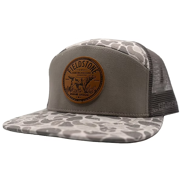 Fieldstone 7 Panel Marsh Camo Preserve Cap