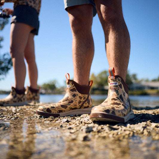 Men's Xtratuf Sport Ankle Deck Boot in Duck Camo