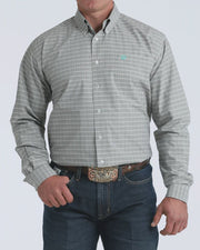 Cinch | Men's Gray Plaid Button Up Shirt