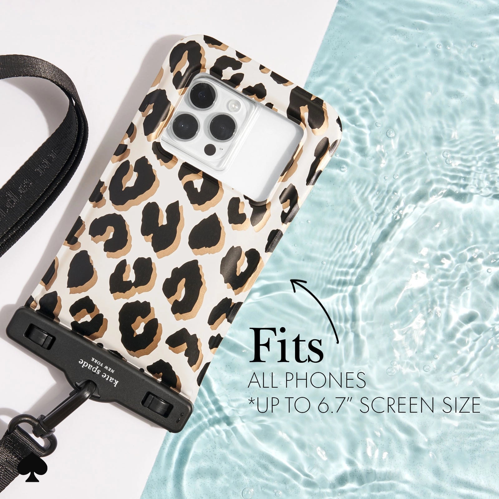 Kate Spade Waterproof Pouch - Leopard