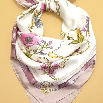 Vintage Floral Neck Scarf