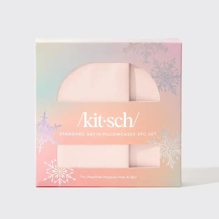 Kitsch Holiday Standard Pillowcase 2pc - Blush