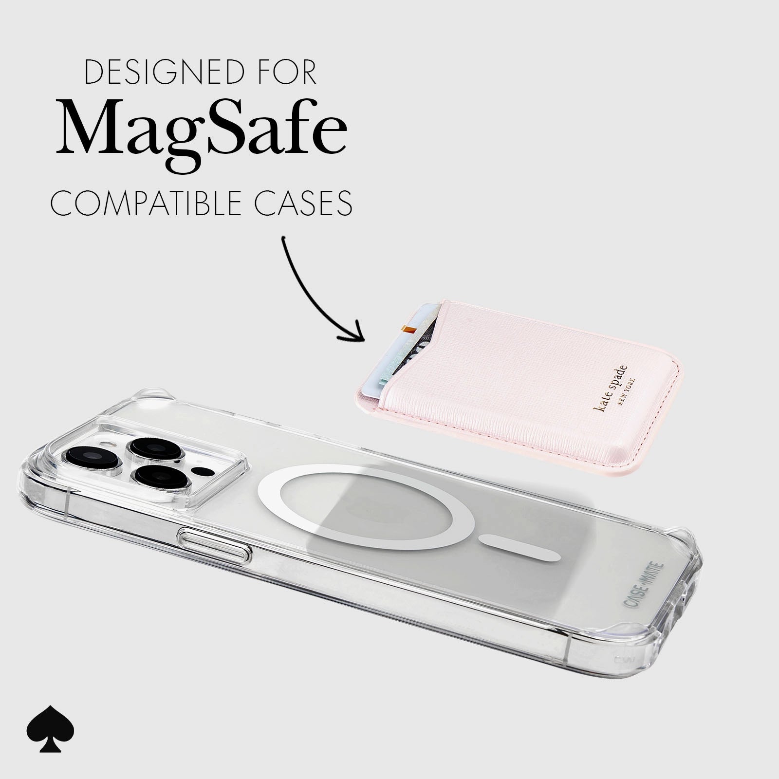 Kate Spade New York Wallet Magsafe - Pale Dogwood Pink