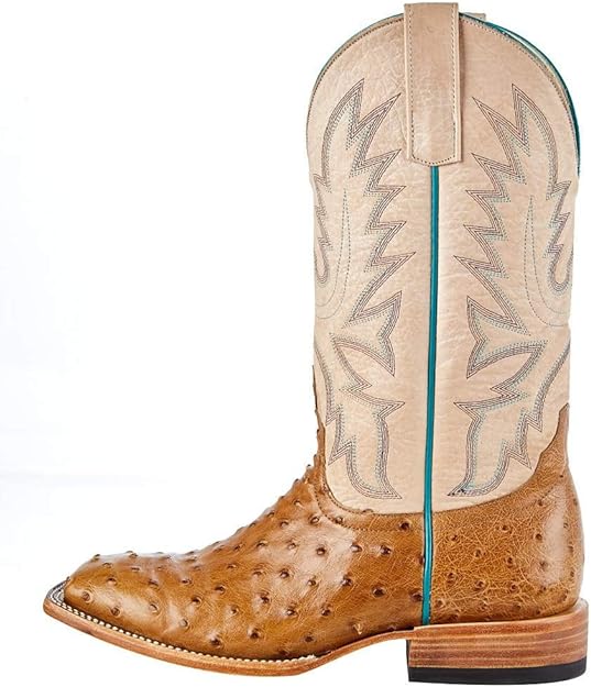 Women's Macie Bean Top Hand Antique Saddle Full Quill Ostrich Cowgirl Boot
