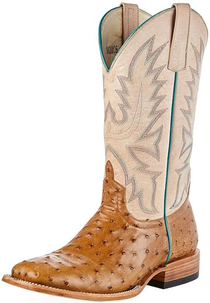 Women's Macie Bean Top Hand Antique Saddle Full Quill Ostrich Cowgirl Boot