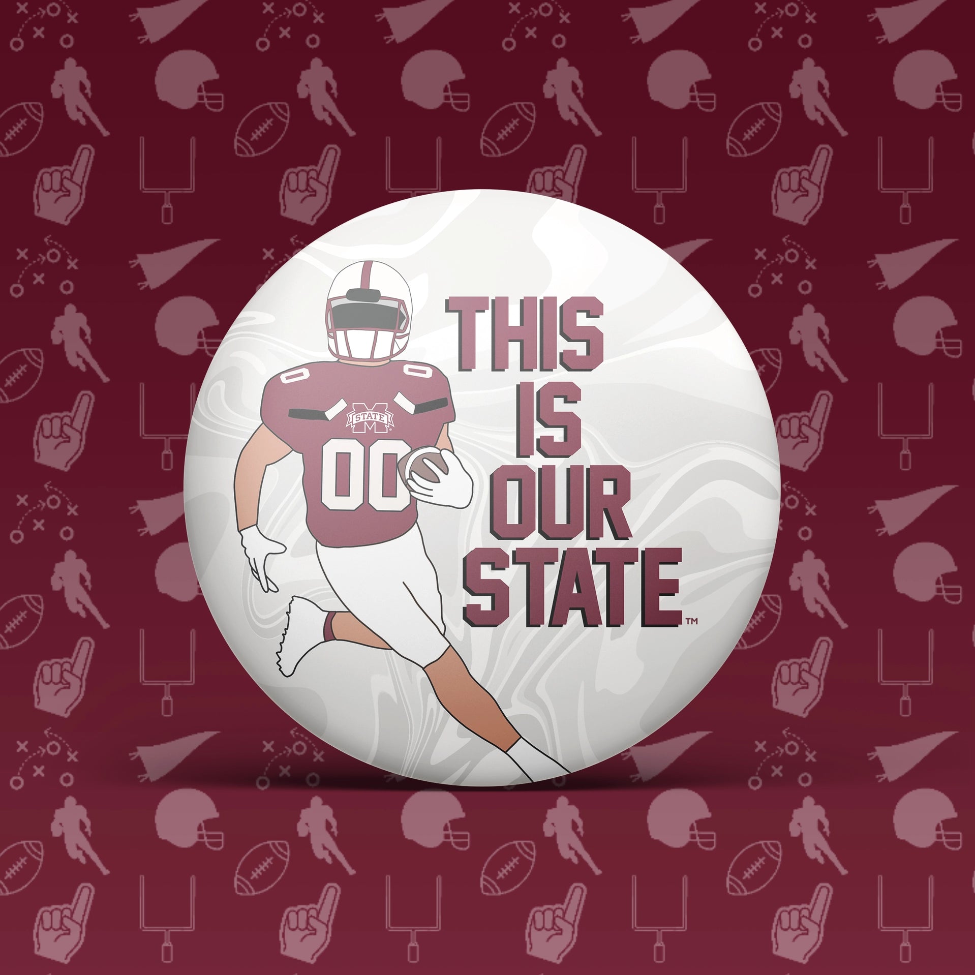 This Is Our State Game Day Button