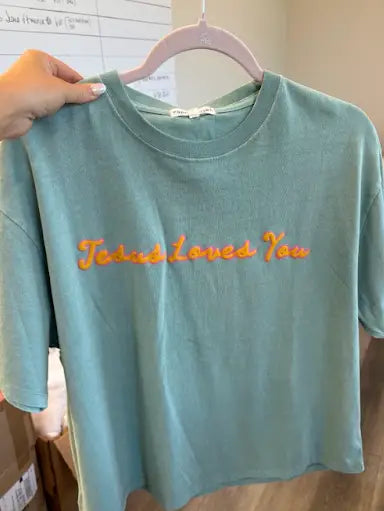 Jesus Loves You Crop Tee
