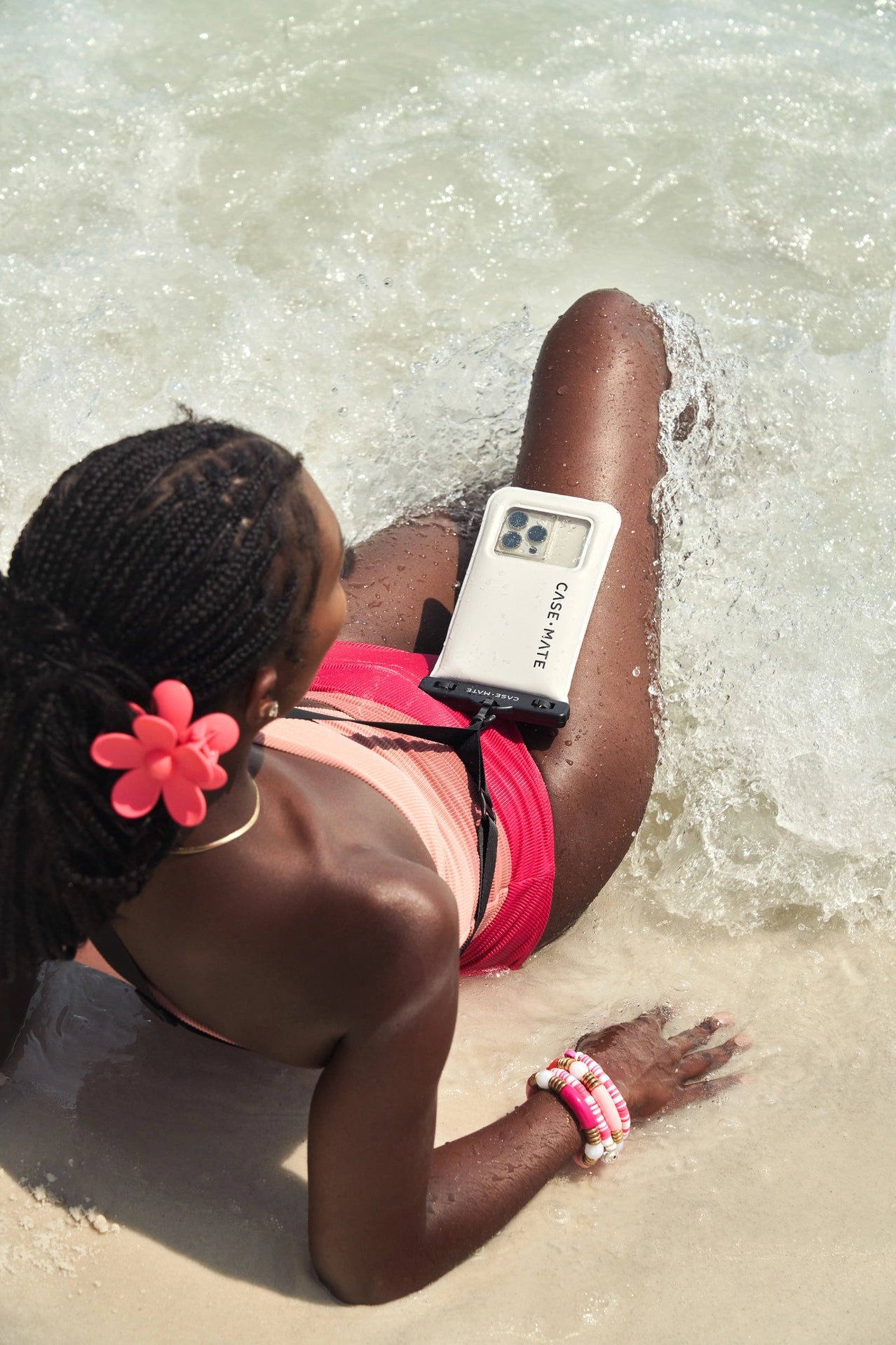 Waterproof Floating Phone Pouch - Sand Dollar