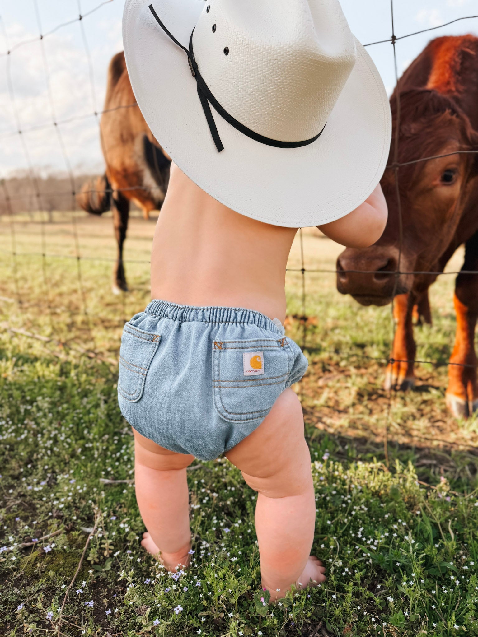 Carhartt Infant Rugged Flex Denim Diaper Cover