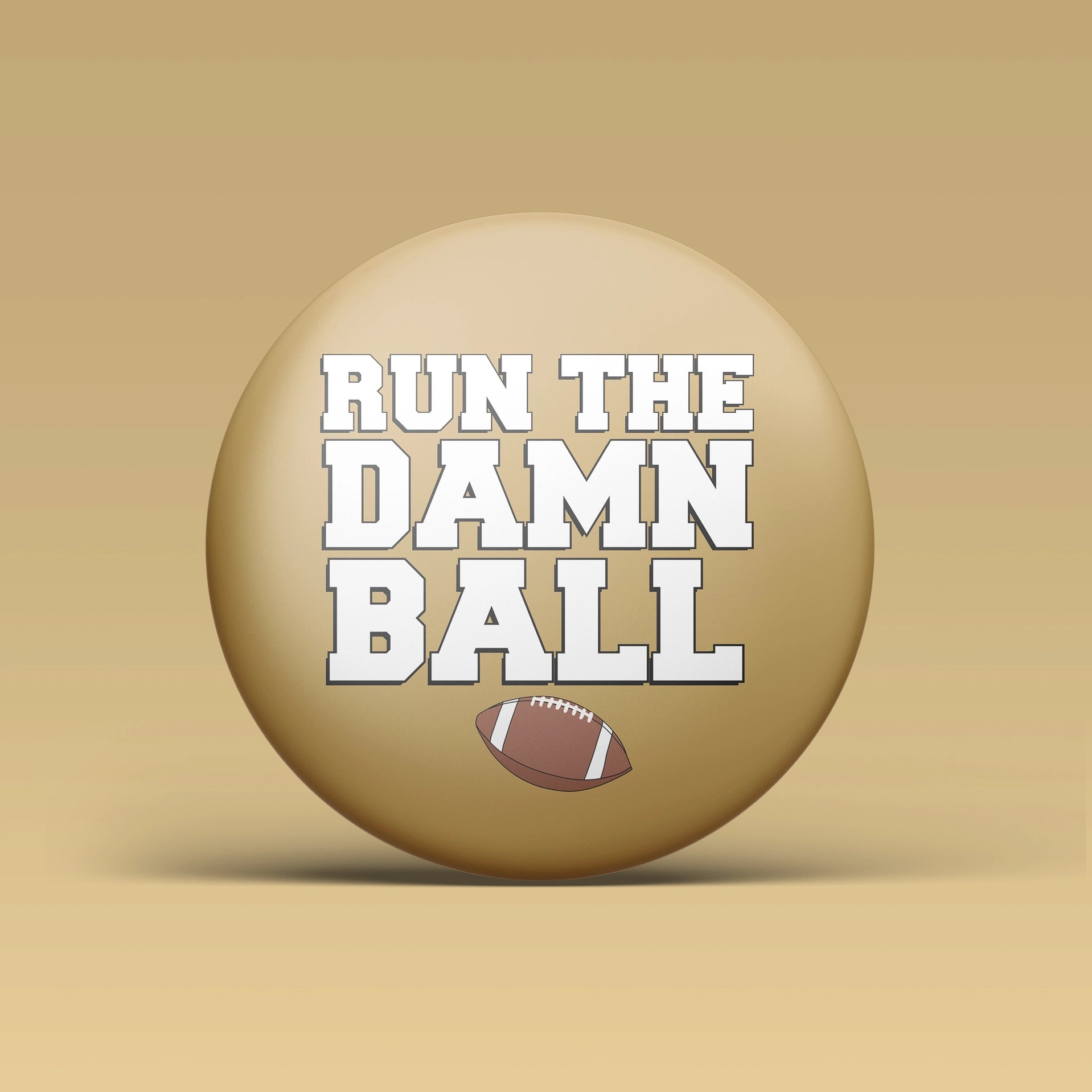 Run The Ball Game Day Button