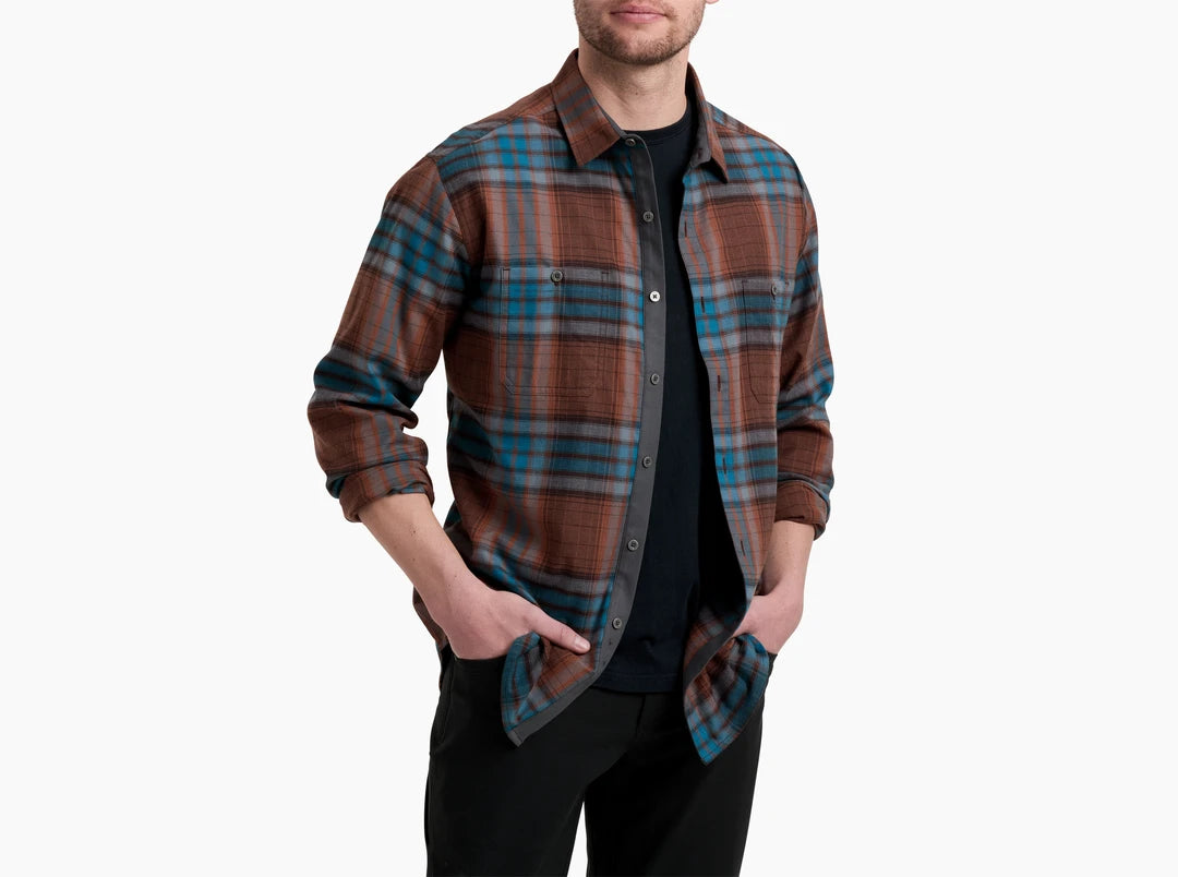 Kuhl Men's Fugitive Flannel in Bonfire