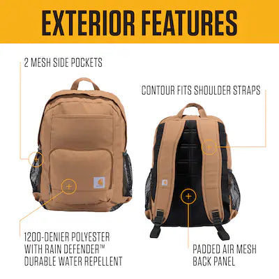 Carhartt 23L Single-Compartment Backpack in Brown