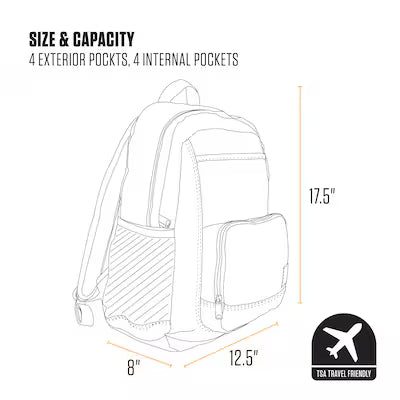 Carhartt 23L Single-Compartment Backpack in Brown
