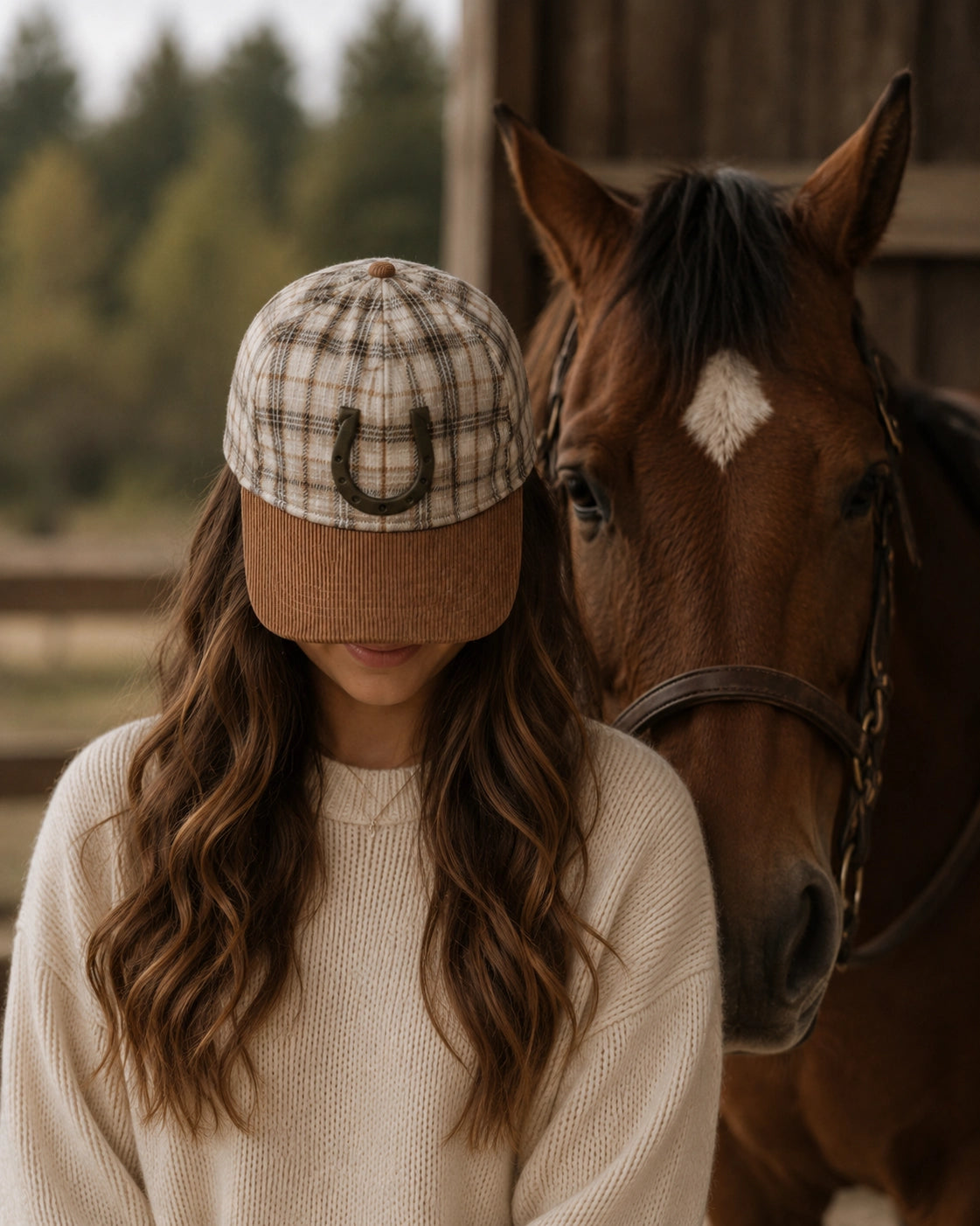 Bridlewood Plaid Trucker Hat