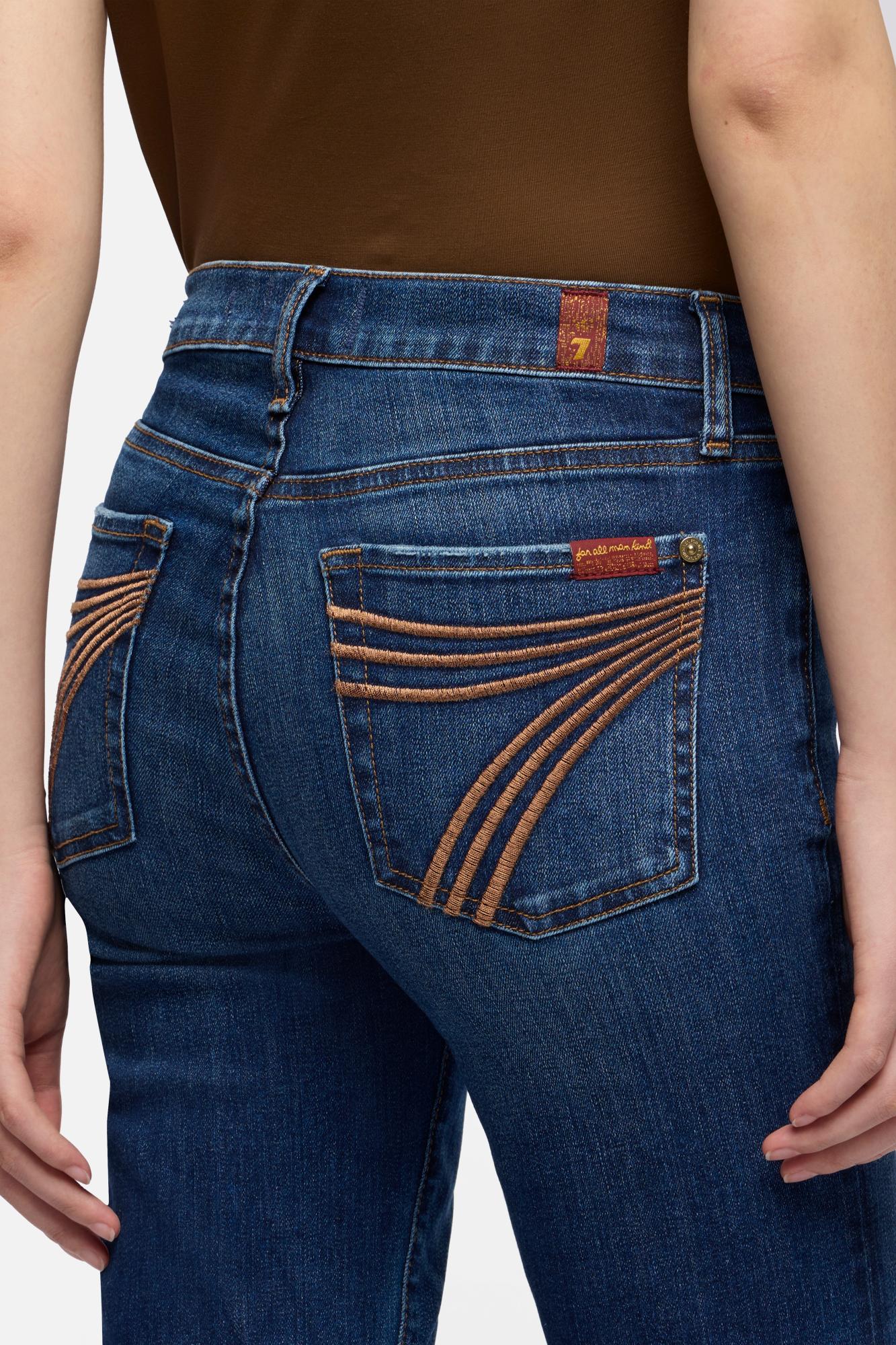 7 For All Mankind DOJO Slim Illusion Trouser Stretch Jeans | Loom | 34"