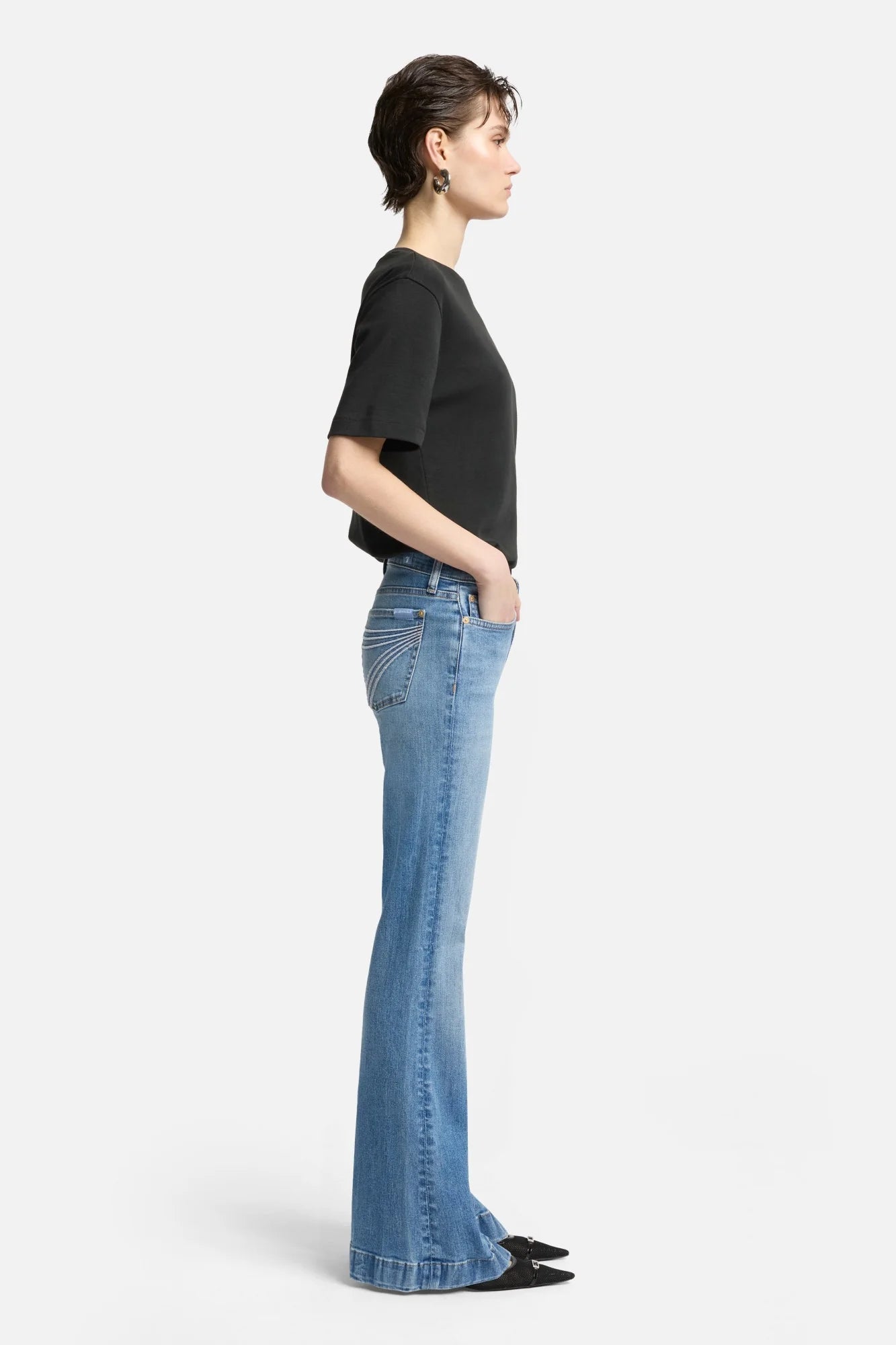 7 For All Mankind DOJO Slim Illusion Trouser Stretch Jeans | Pine | 32" & 34"