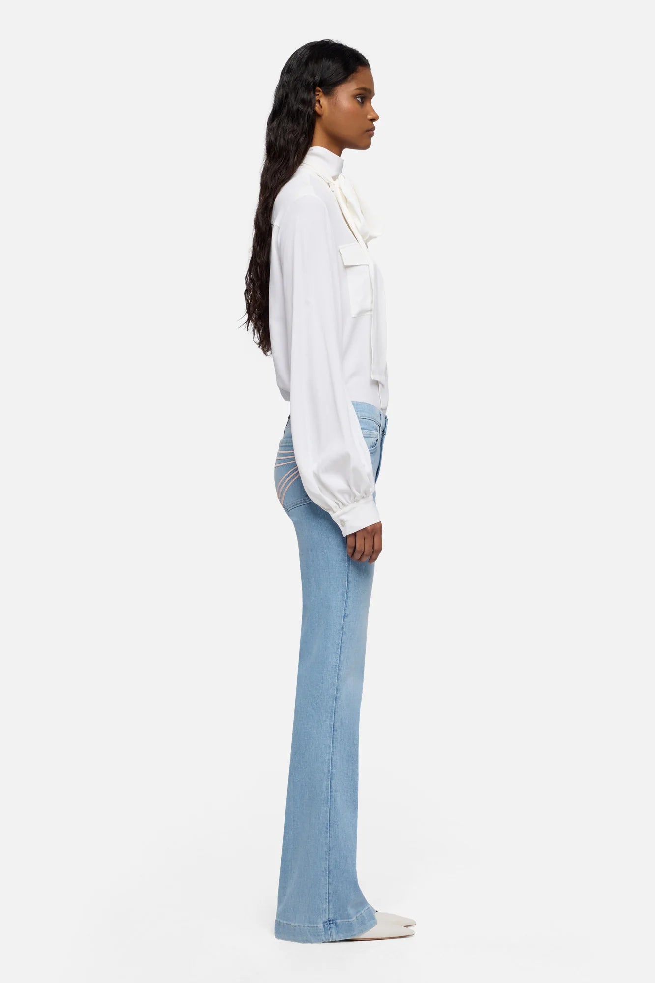 7 For All Mankind DOJO Slim Illusion Flare Jeans | Indigo Bloom | 32" & 36"