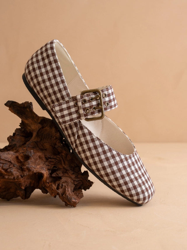 Gingham Girl Ballet Flats