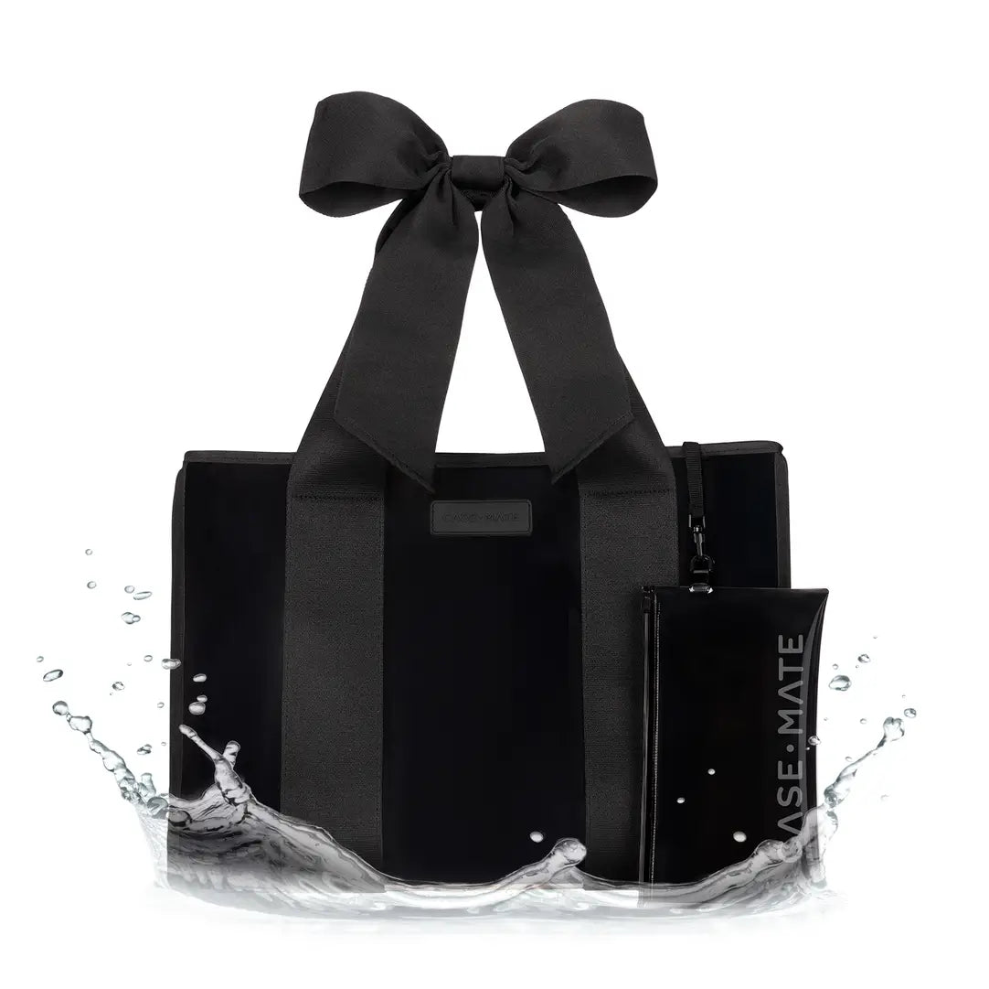 Case-Mate Bow Jelly Tote Bag - Midnight Black
