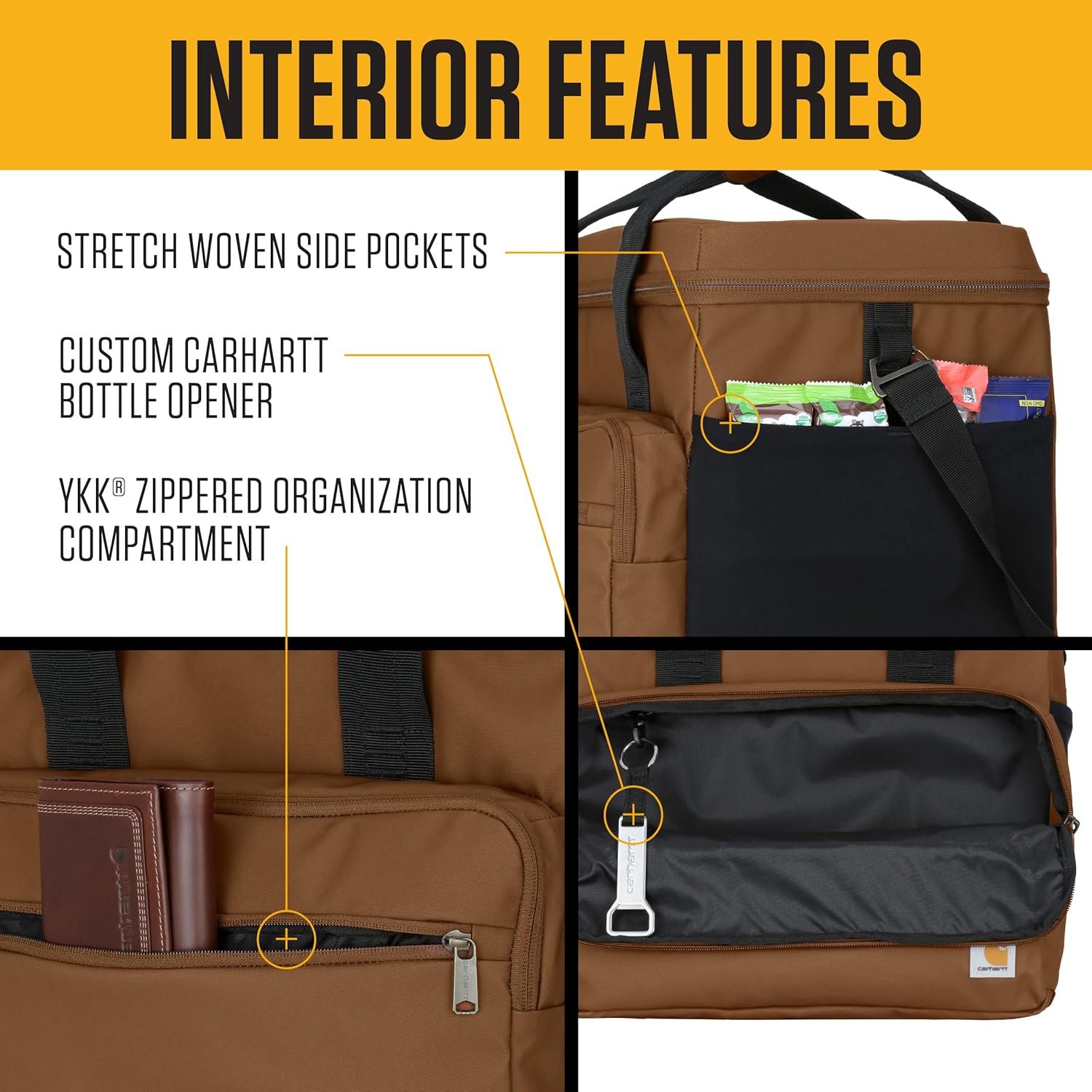 Carhartt Cold Front 24 Can Cooler in Brown