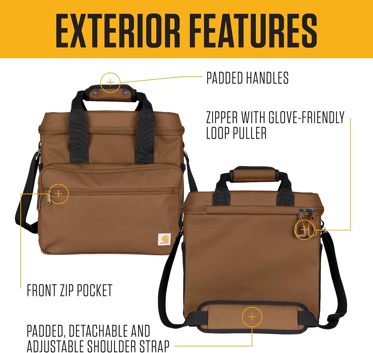 Carhartt Cold Front 24 Can Cooler in Brown