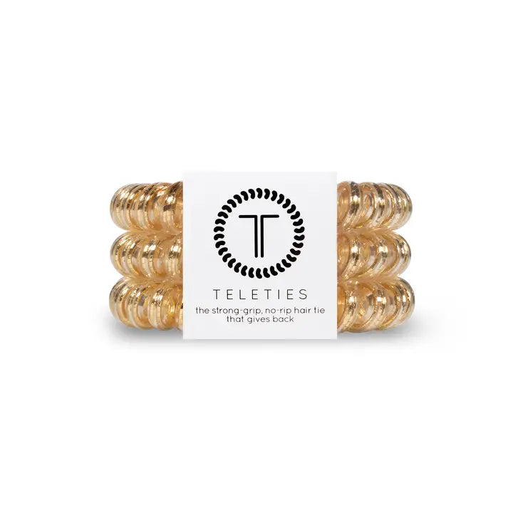 Teleties Spiral Hair Coils | Large | Good As Gold Hair Ties