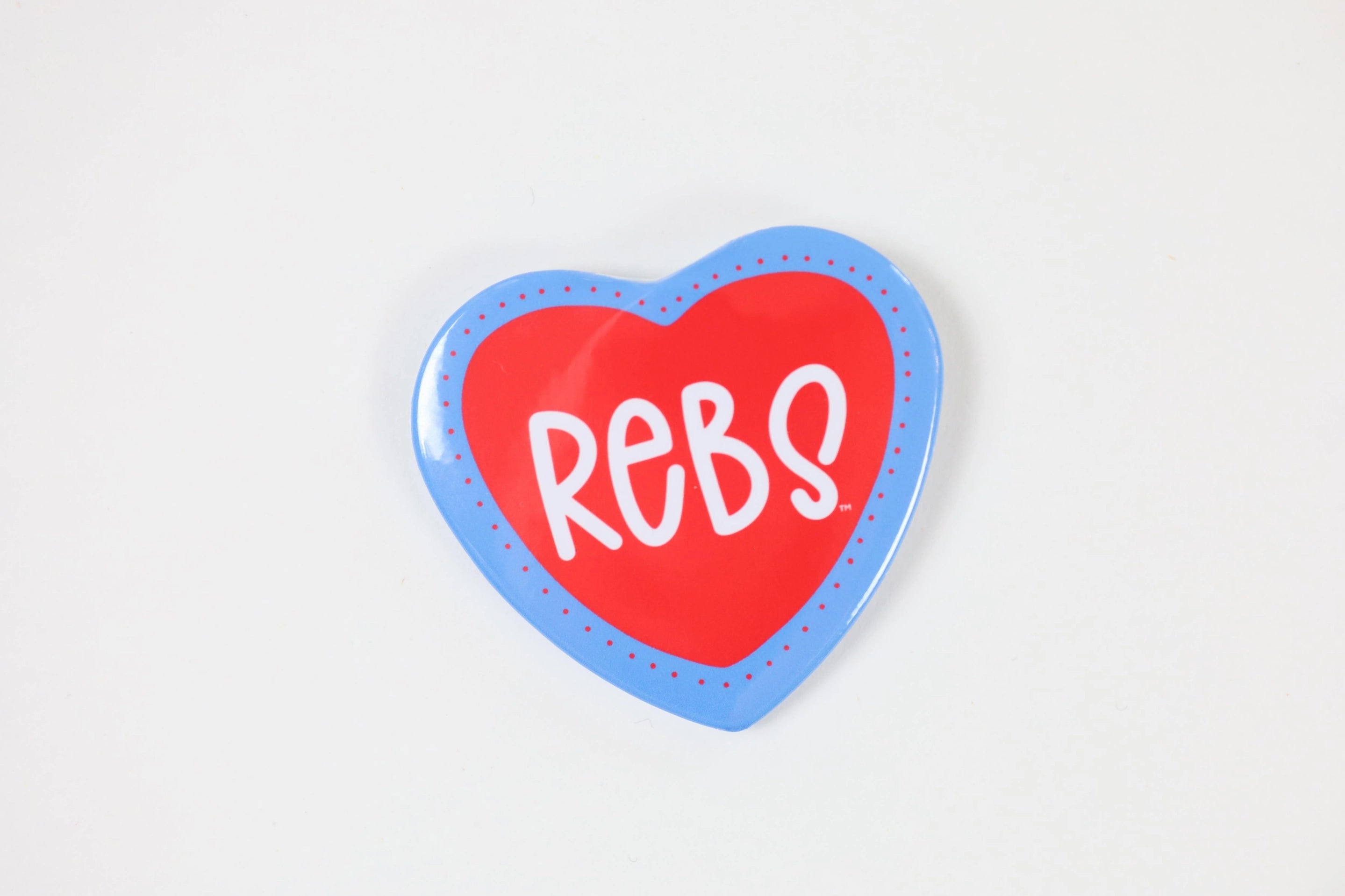 Heart Rebs Game Day Button