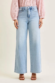 The Bonnie High Waist Tummy Control Retro Wide Leg Jeans