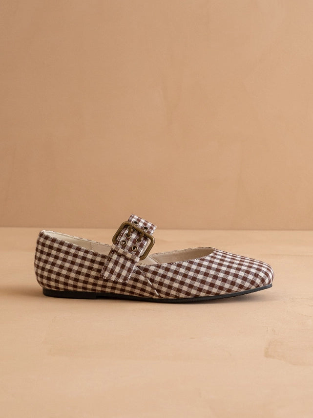 Gingham Girl Ballet Flats