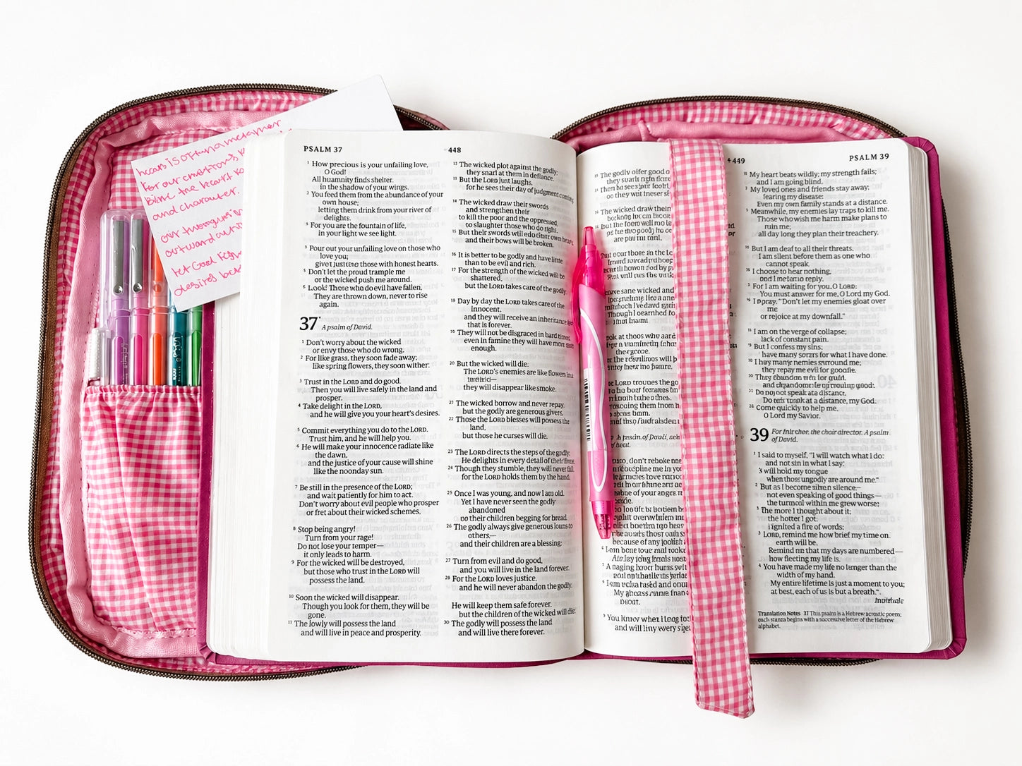 Quilted Bible Cover/Bible Case | Pink Western