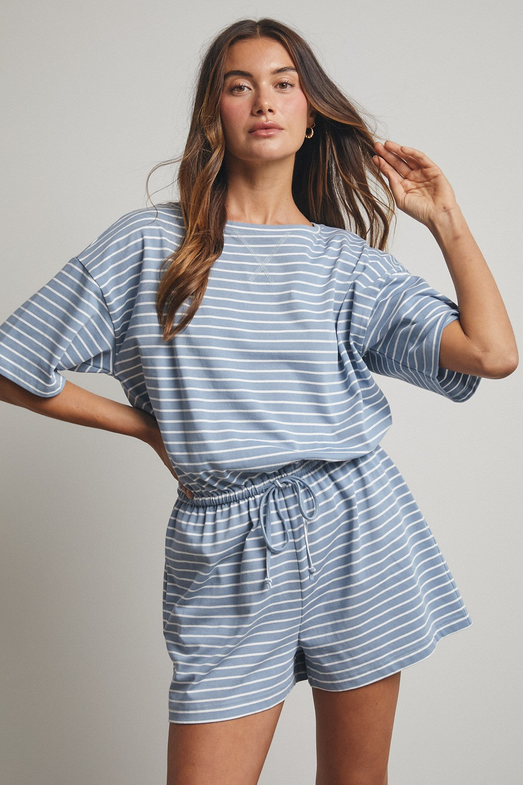 Fresh Lines Striped Romper