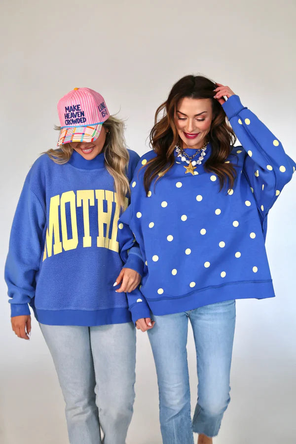 Mother Polka Dot REVERSIBLE Mock Neck