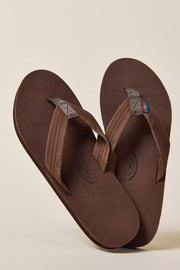 Rainbow Sandals | Men's Single Layer Premier Leather Sandals in eXpresso