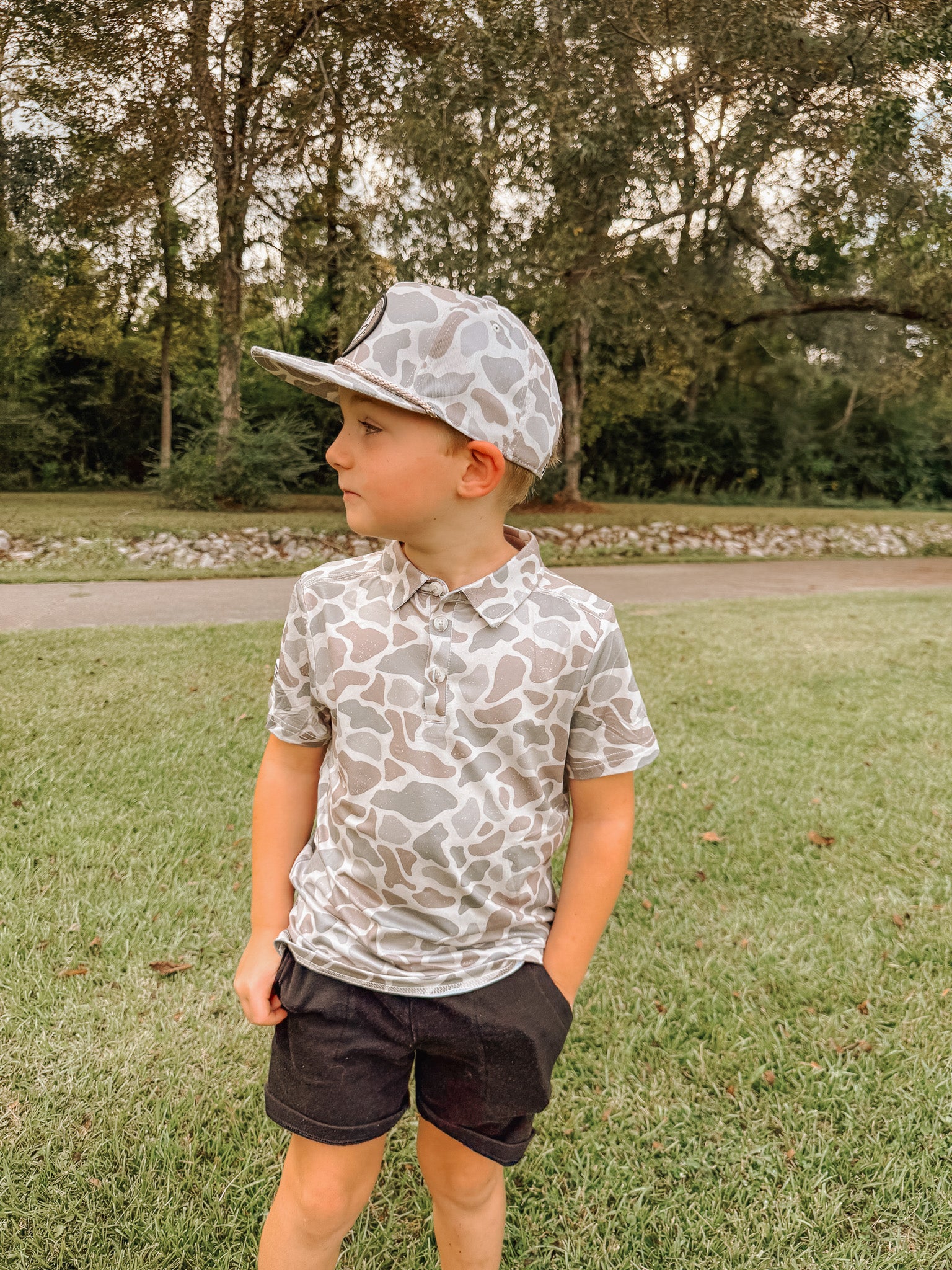 Burlebo Youth Circle Mallard Hat in Classic Deer Camo
