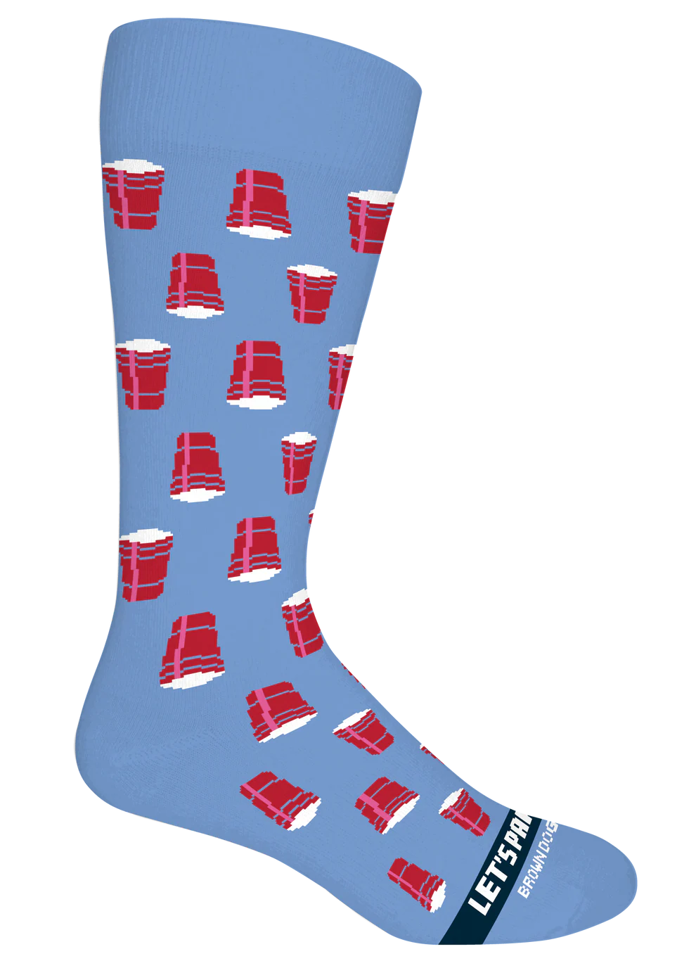Men's Brown Dog Party Cup Socks