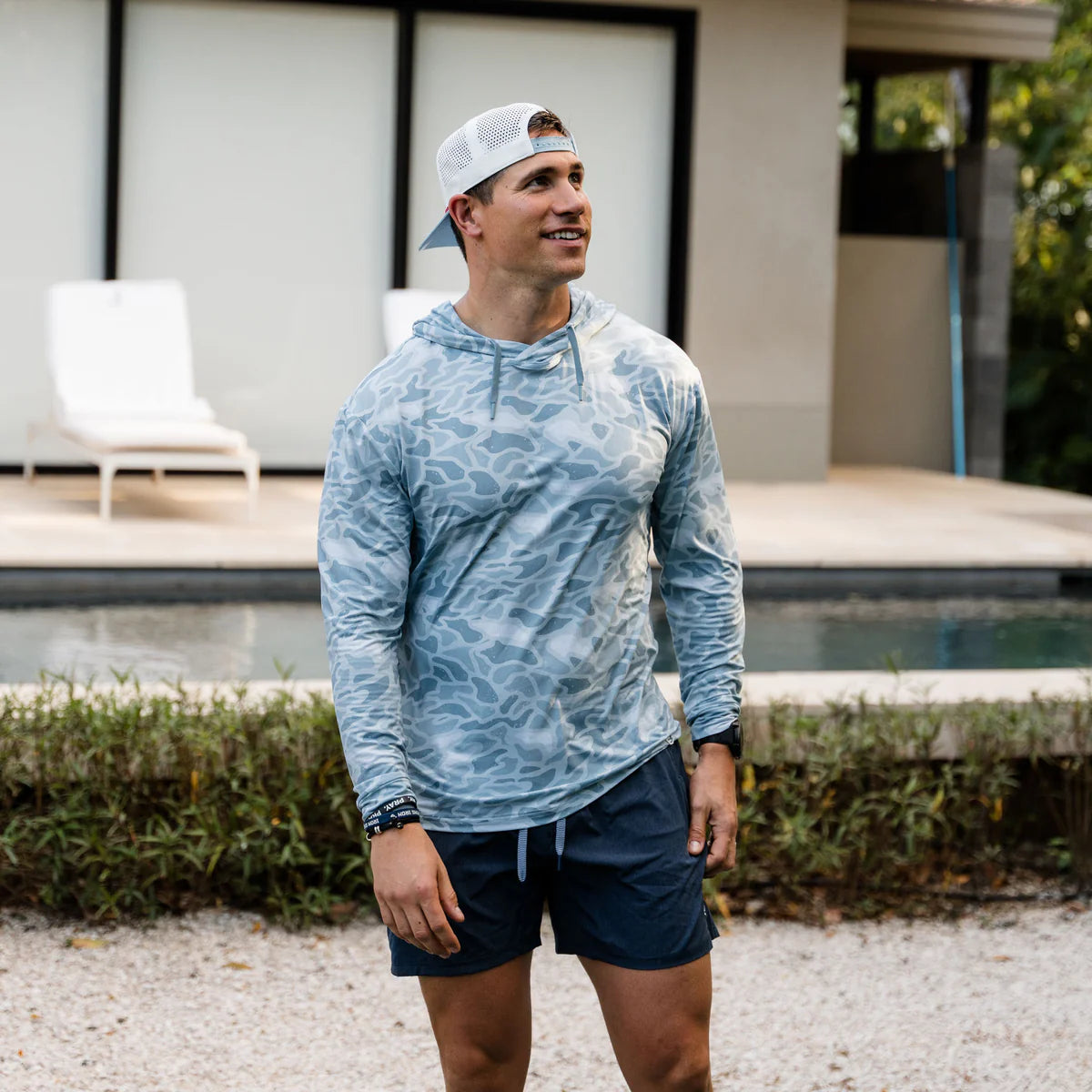 Men's Burlebo Performance Hoodie - Seaside Camo