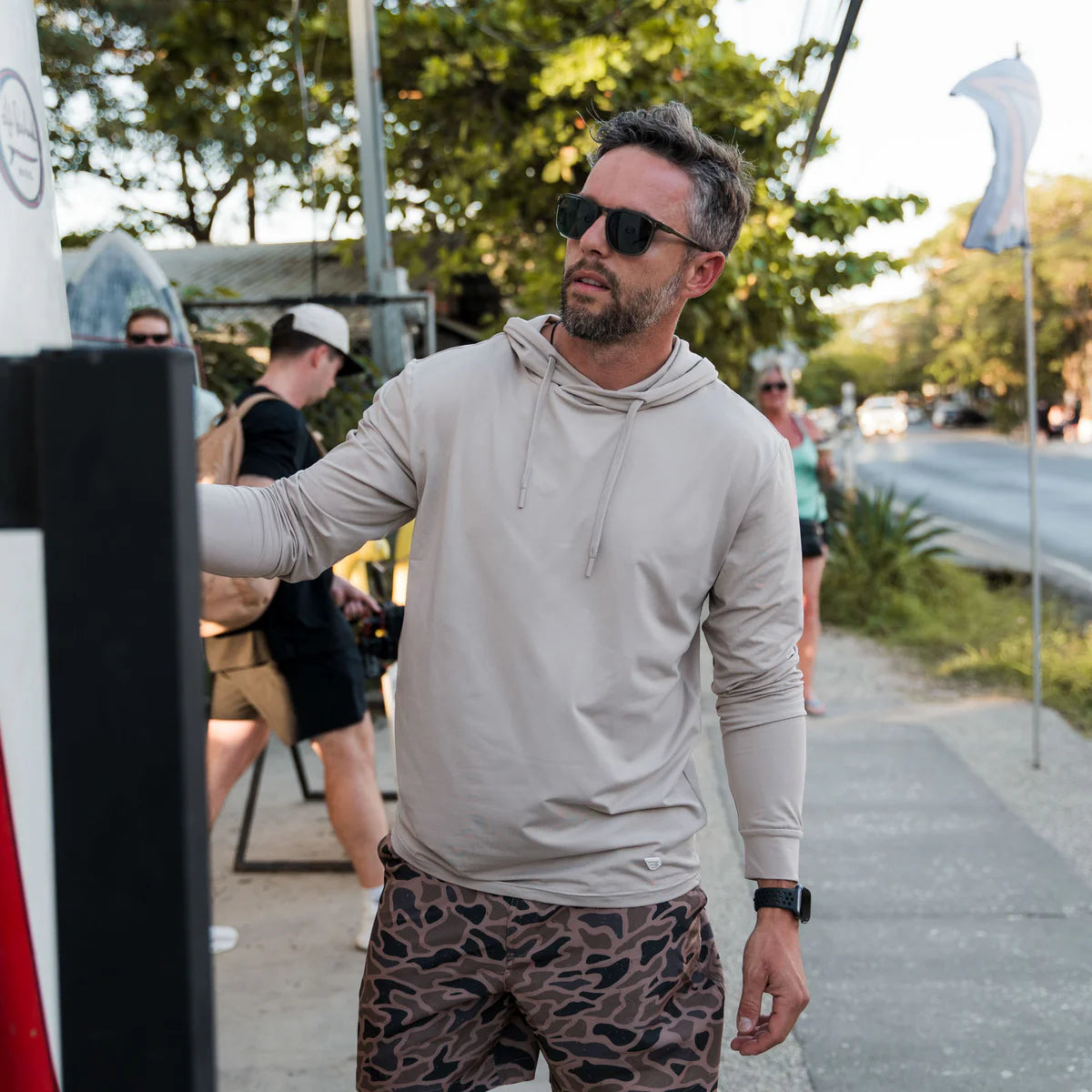 Men's Burlebo Performance Hoodie - Sandstone