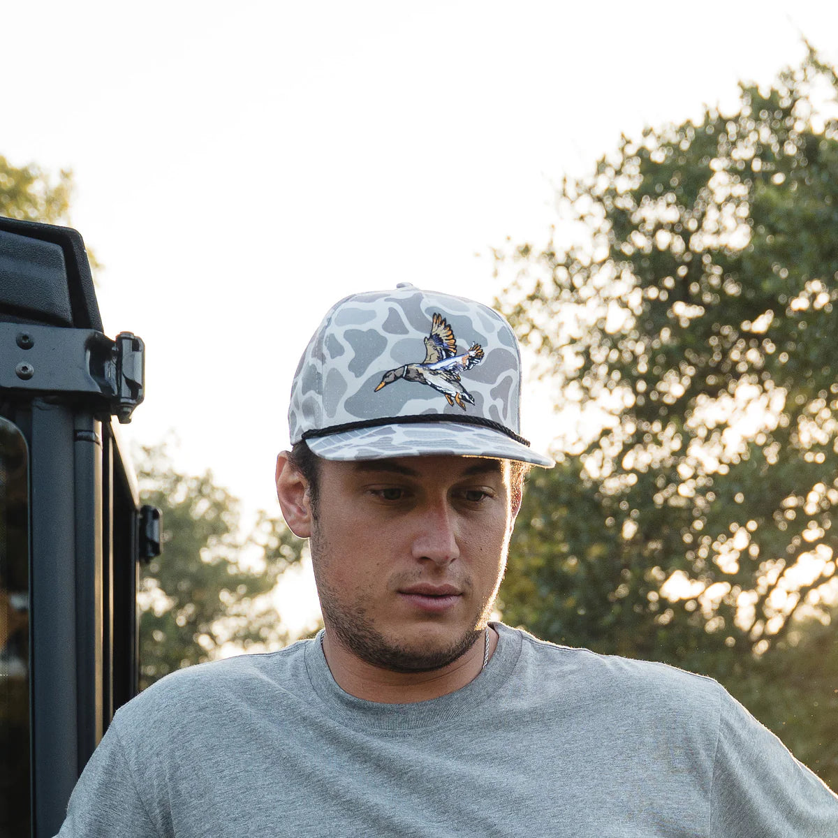 Burlebo Diving Mallard Hat in Classic Deer Camo