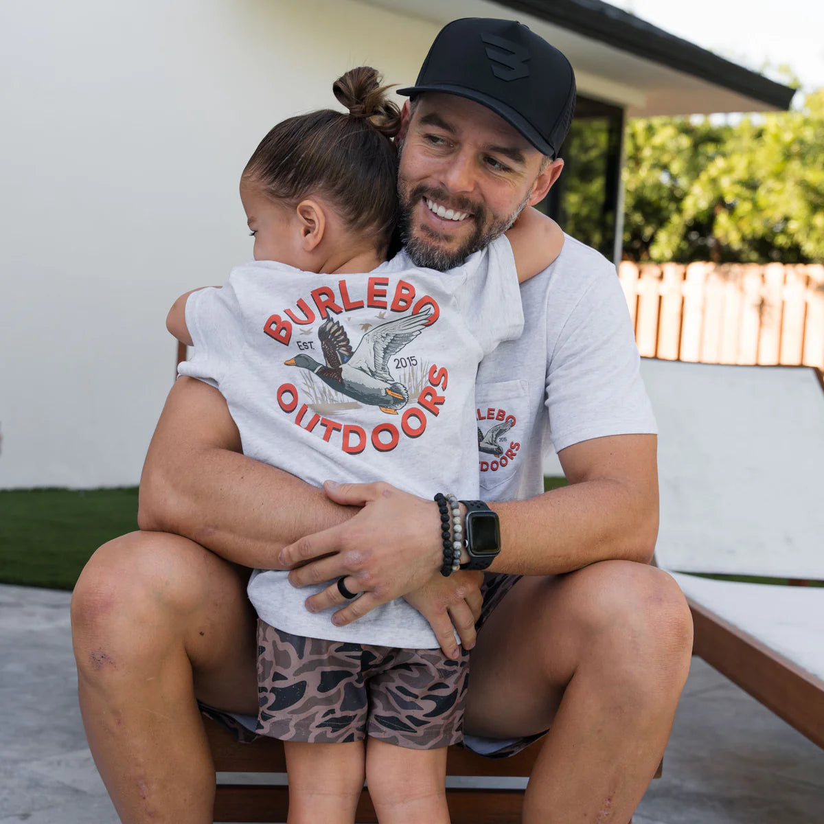 Burlebo Old School Duck Hunt Youth T-Shirt in Heather Oatmeal